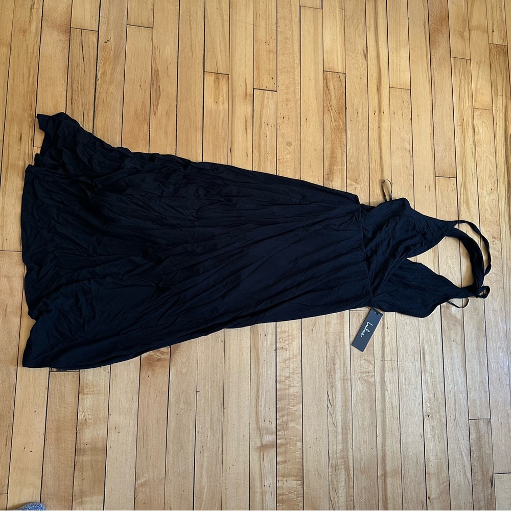 Lulus NWT Elegant Black Evening Dress